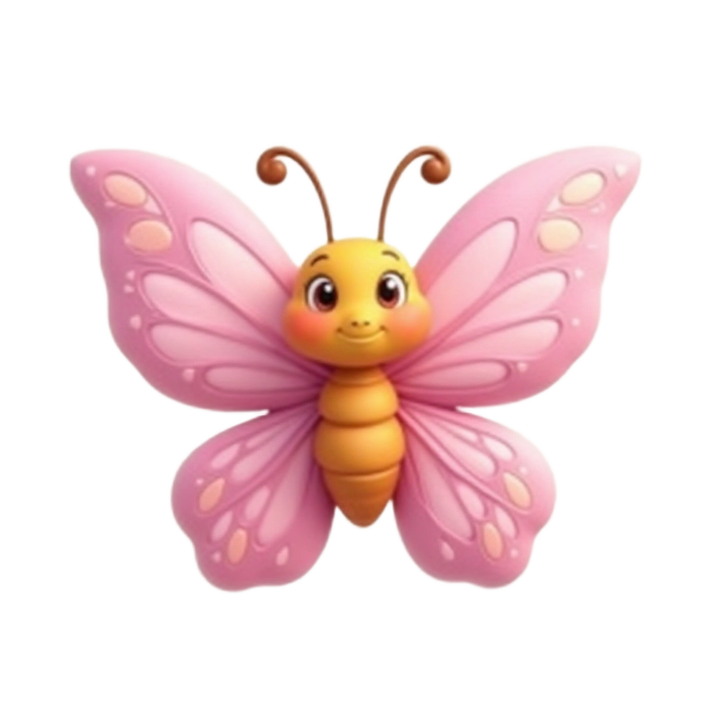 Pink Butterfly Illustration